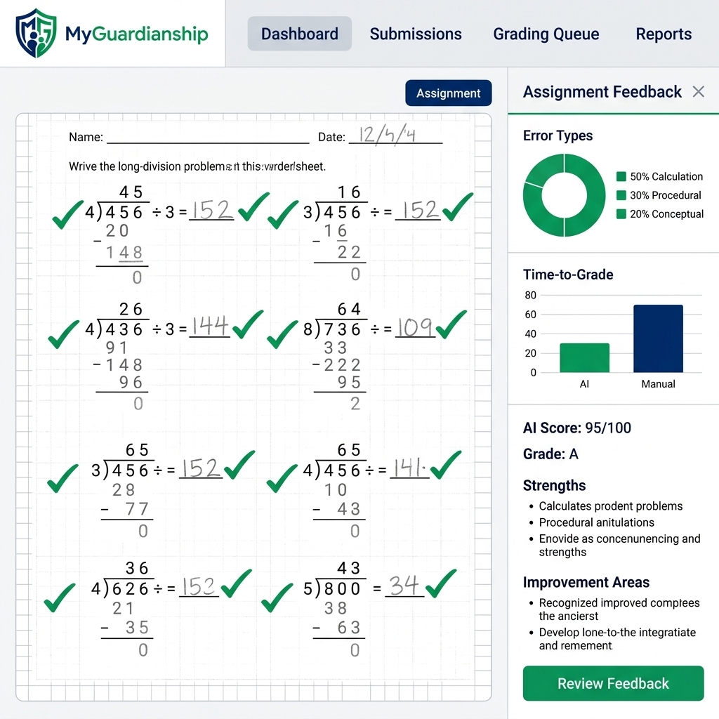 MyGuardianship Teacher Grading Portal App